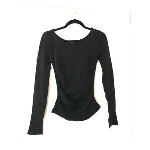 Inhabit charcoal cashmere sweater